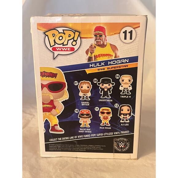 Funko Pop! WWE - HULK HOGAN #11 Vinyl Figure - Wrestling Collectible - Picture 3 of 10